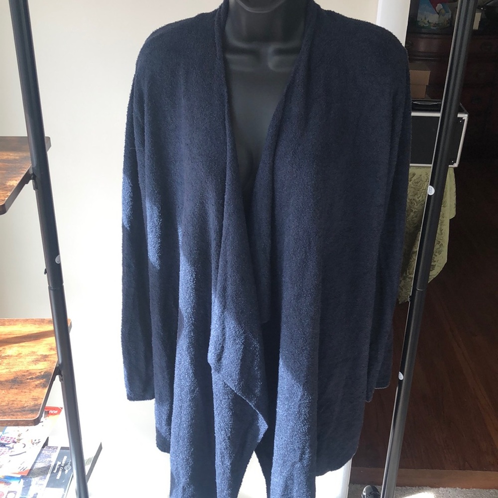 COPY - Barefoot Dreams Navy CozyChic Lite cardigan S/M